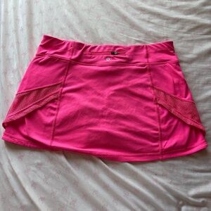 Vibrant Pink Skort with Mesh Accents